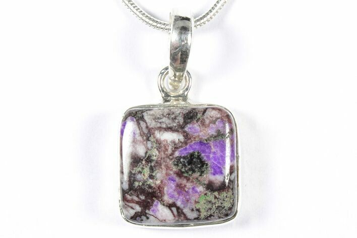 Polished Sugilite Pendant (Necklace) - Sterling Silver #354001